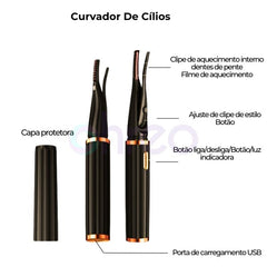 Curvador De Cílios Elétrico Aquecido USB
