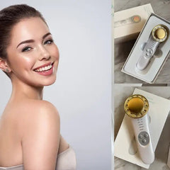 Massageador Ultrassônico 7 em 1  Limpeza e Rejuvenescimento Facial